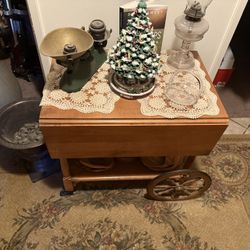 Old Antique Tea Cart  A Must See 