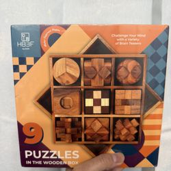 Wood Puzzles 9-pack
