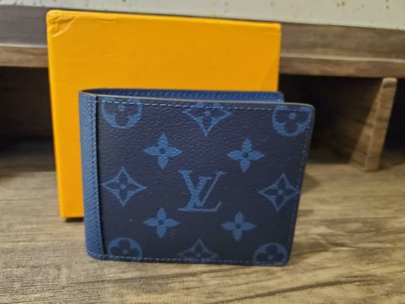 louis vuitton blue monogram wallet