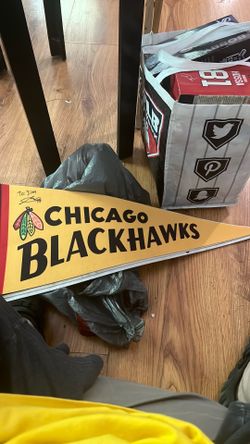 Alex Vlasic Blackhawks Signed Pennant