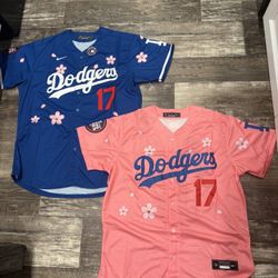 Pink/Blue 2025 Tokyo World Series Los Angeles Dodgers Shohei Ohtani Jerseys 