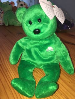 RARE Beanie Baby Erin 1997 with Errors