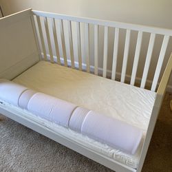 Baby Ikea Bed Converts Into a Toddler bed 