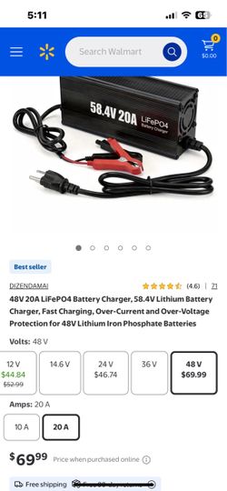 48V Lithium Battery Charger. New, See Photos !