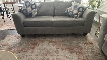 Sofa and loveseat and 2 coffee table + carpet set