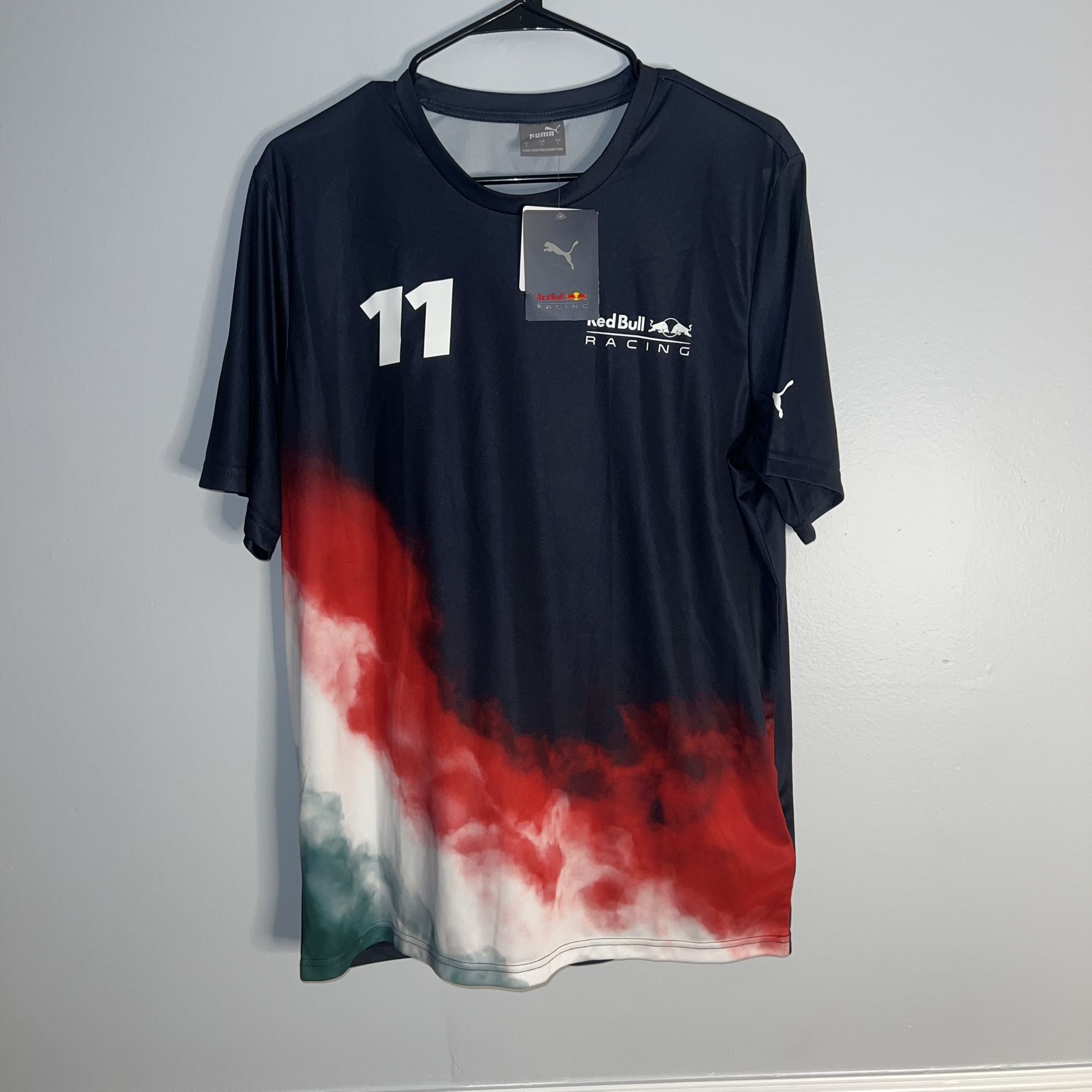 Puma Red Bull Racing Jersey Mens Large Blue NWT Sergio Checo Perez