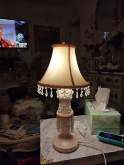 Pink lady table lamp