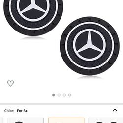 Car Interior Accessories Bling Cup Holder Insert Drink Coaster Silicone Anti Slip Cup Mat fit for Mercedes Benz 2 Pieces 