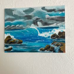 Original Artwork Handmade Acrylic On Canvas (6 By 8)