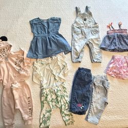 Baby Girl Clothing Bundle size 6-12 months