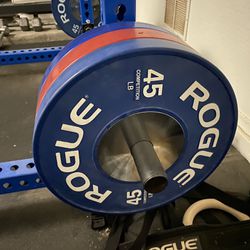Slightly Used Rogue Fitness Competition Bumper Plates CrossFit Home Gym