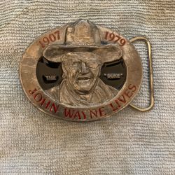 Vintage Original John Wayne  Lives 1907 Of 1979 The Duke Buckles Of America Belt 