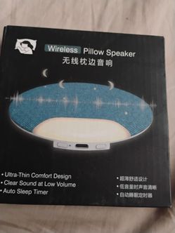 Wireless pillow speaker