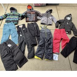 Boys & Girls Size 7/8 Ski/ Snow Clothes. Winter Jackets Pants & Bibs 