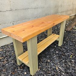 Handmade Wooden 3ft Shoe/Entryway Bench 
