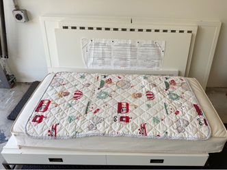 Free! Restoration hardware Baby kids bed frame and organic mattress