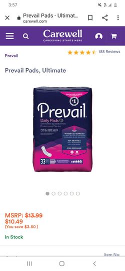 Prevail daily pads
