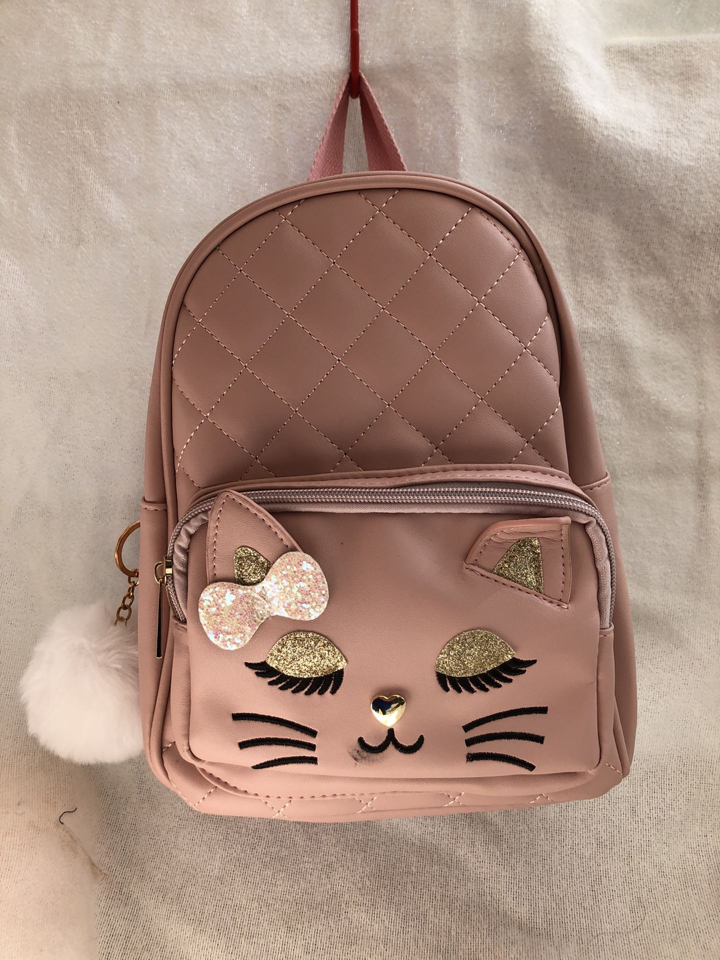 Girls Backpack “Blush and Nude Kitten Bag”