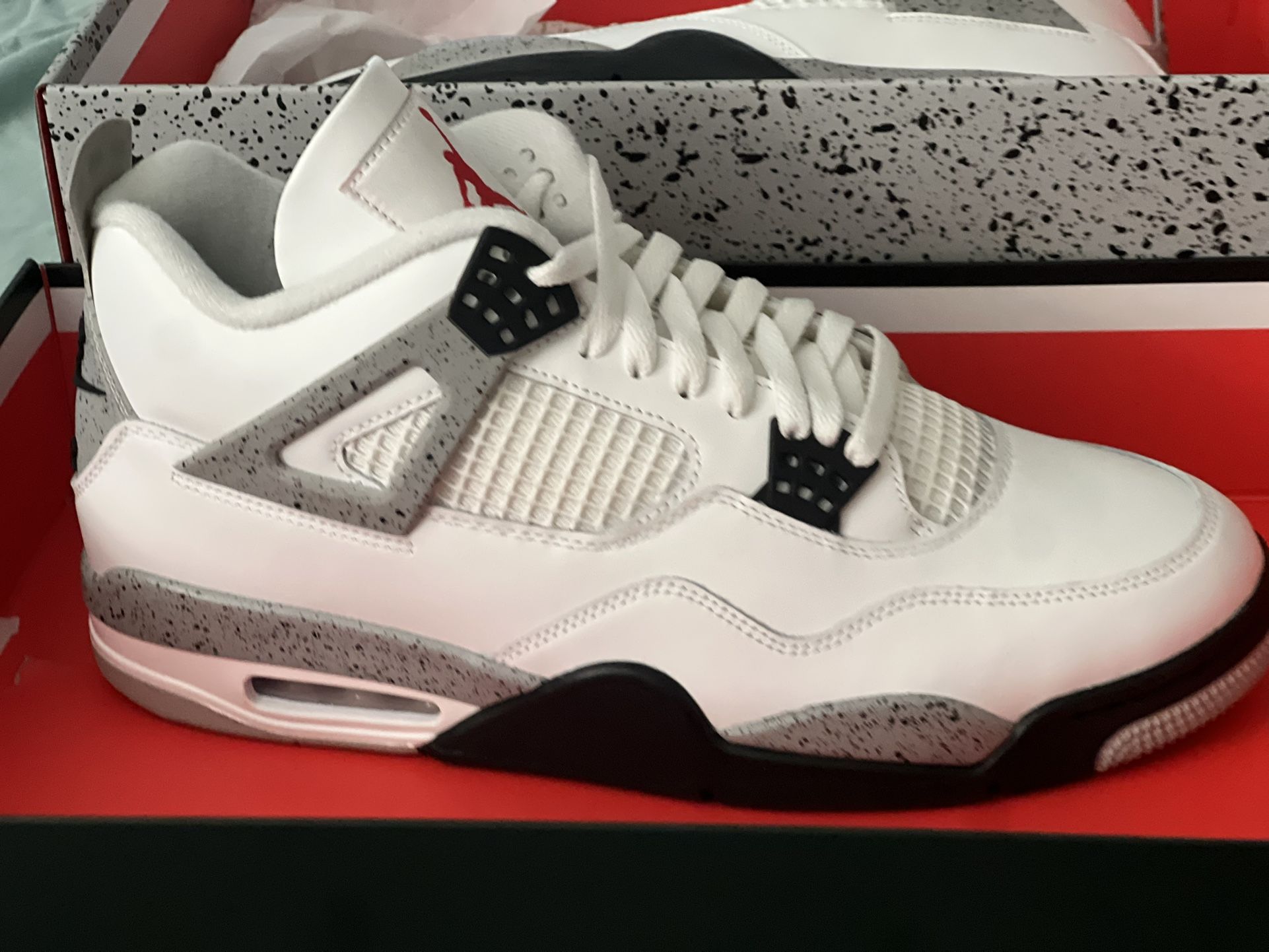 Men's Air Jordan 4 Retro White Cement
