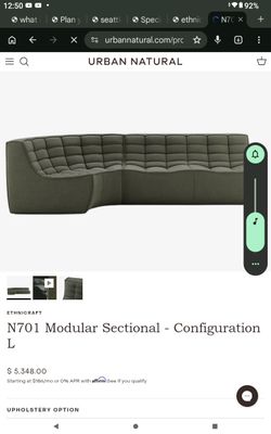 N701 Modular Sectional - Configuration L