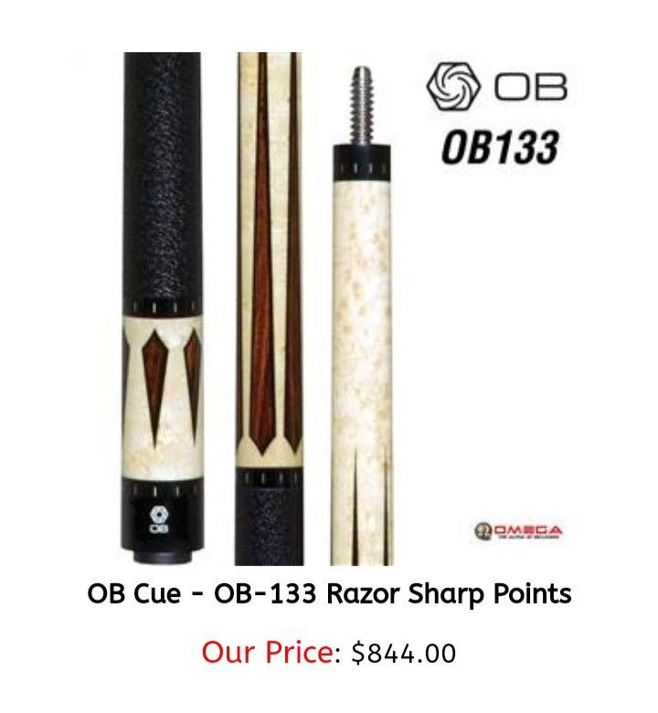 OB Pool Cue 2 Shafts