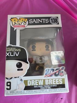 Funko Pop! Drew Brees #138 Saints Super Bowl XLIV NFL 100 – New in Box