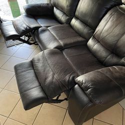 Indoor Leather Reclinable Couch