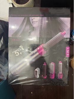 TP-5+1 Hot Air Styler 5-in Barrel 5-in-1 Attachments Included 1000W Pink