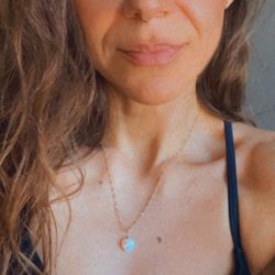 Gold and Opal Necklace 