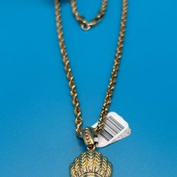 14kt Chain + 10kt Pendant 
