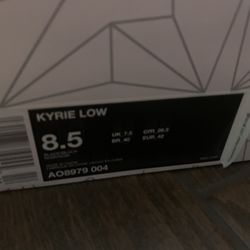 Kyrie Low Black ~ Size 8.5