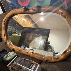 Lg Oval Antique Mirror