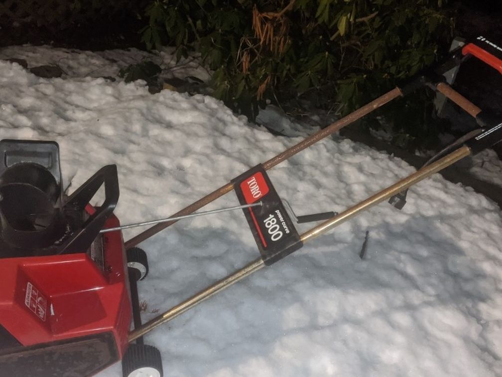 Toro Power Curve Snow Blower