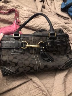 Black and tan Coach purses. Authentic. $15 each