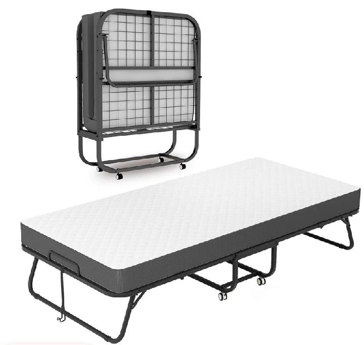 ** TWIN SIZE FOLDING ROLLAWAY BED FRAME **