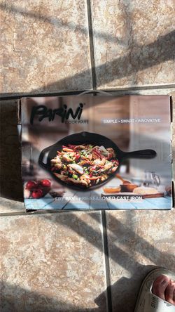 Parini Cookware Pre-Seasoned Cast Iron Fry Pan
