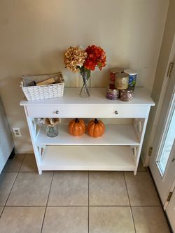 Console table with drawer