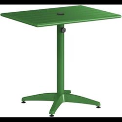 LANCASTER TABLE & SEATING 24" x 32" GREEN POWDER COATED ALUMINUM TABLE *** NEW IN BOX **
