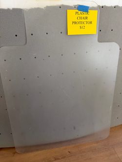 Plastic floor protector for chair