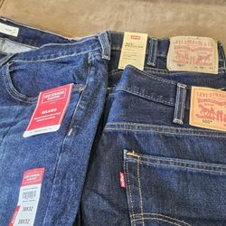 New Original Levi's Jeans, Polo Shirts