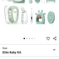 Momcozy Elite Baby Kit, Superior Baby Shower & Registry Essential Kit for Grooming & Health & Cleansing Care, Electric Nail File & Nasal Aspirator,Tum