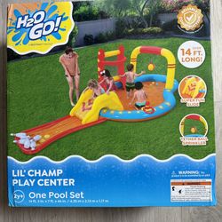 H2OGO! Lil' Champ Play Pool Center with Slide