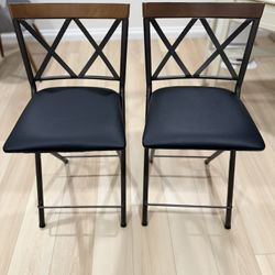 Counter Height Folding Bar Stools Set of 2