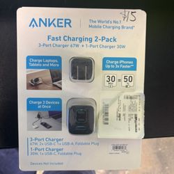 Anker Fast Charging 2-pack Port Charger 