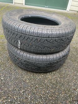 2 used 265/70R17 Pirelli scorpion tires