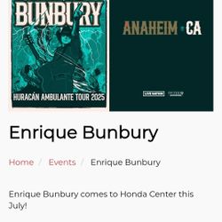 Enrique Bunbury Concert Honda Center July 12