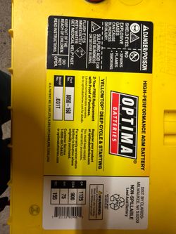 Optima Yellowtop D31T