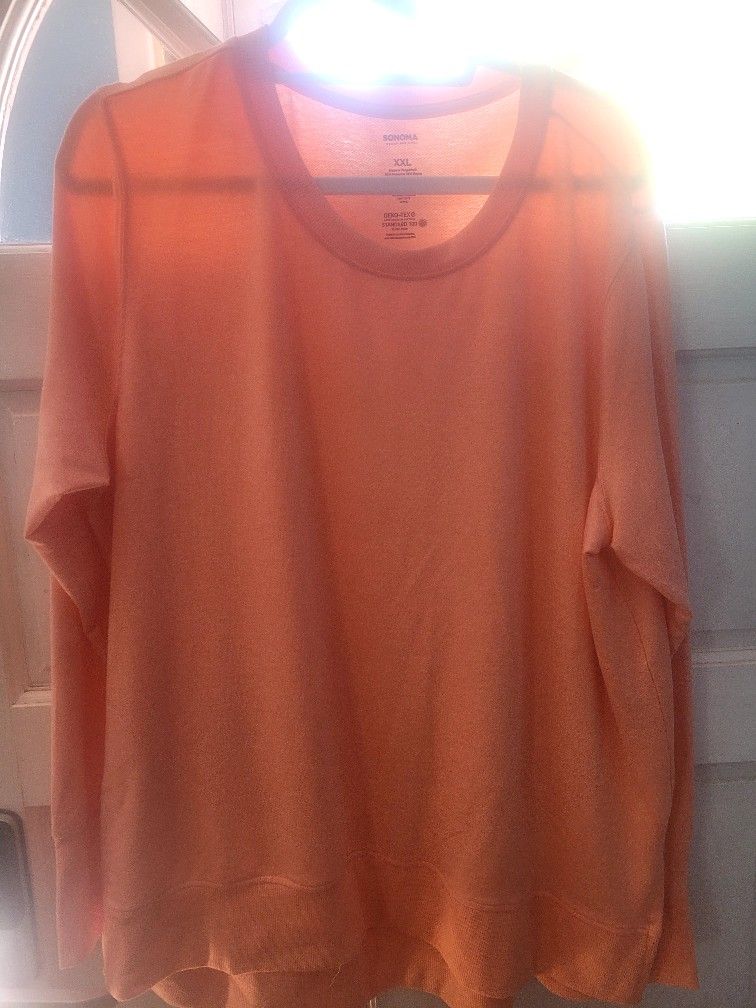 Woman's sweatshirt peach color size 2XX