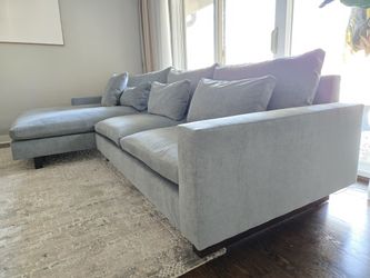 West Elm Double Wide Chaise Sectional couch