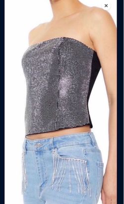 New rhinestone top for forever 21